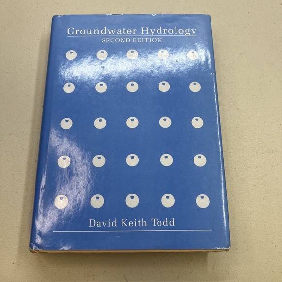 Other - GROUNDWATER HYDROLOGY, 2ND EDITION By David Keith Todd - Hardcover-Dust Cover